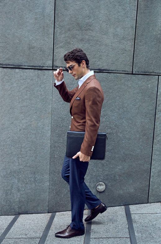 Style Inspiration Mens Lookbook Stallion Mens Jacket Navy Trouser Street Walkt 517x783