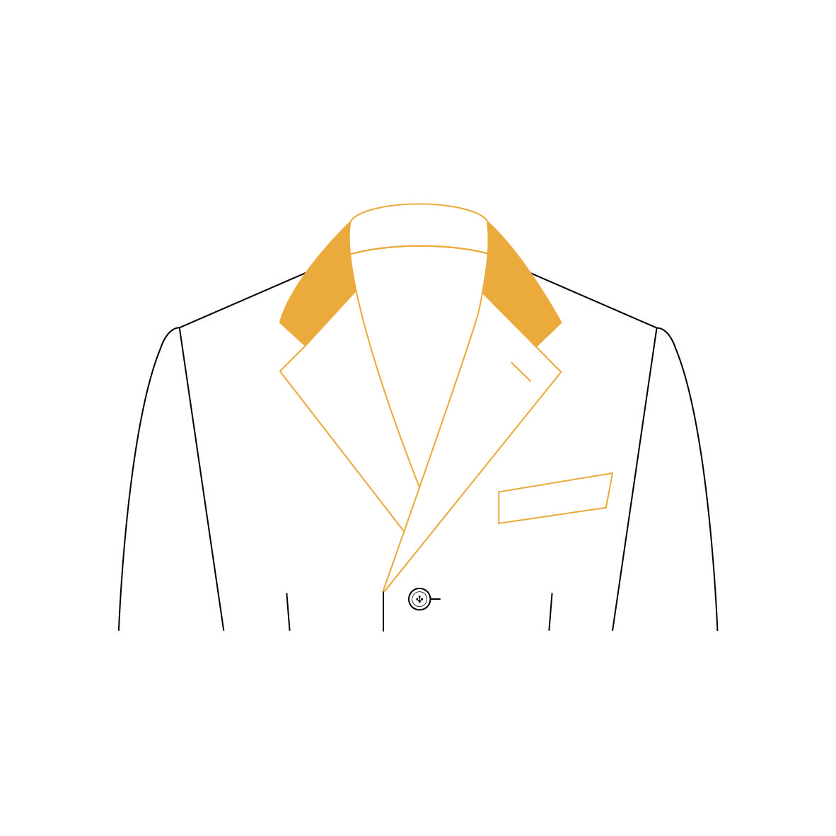 Senszio Garment Finals V1 Coat Collar Contrast Suede