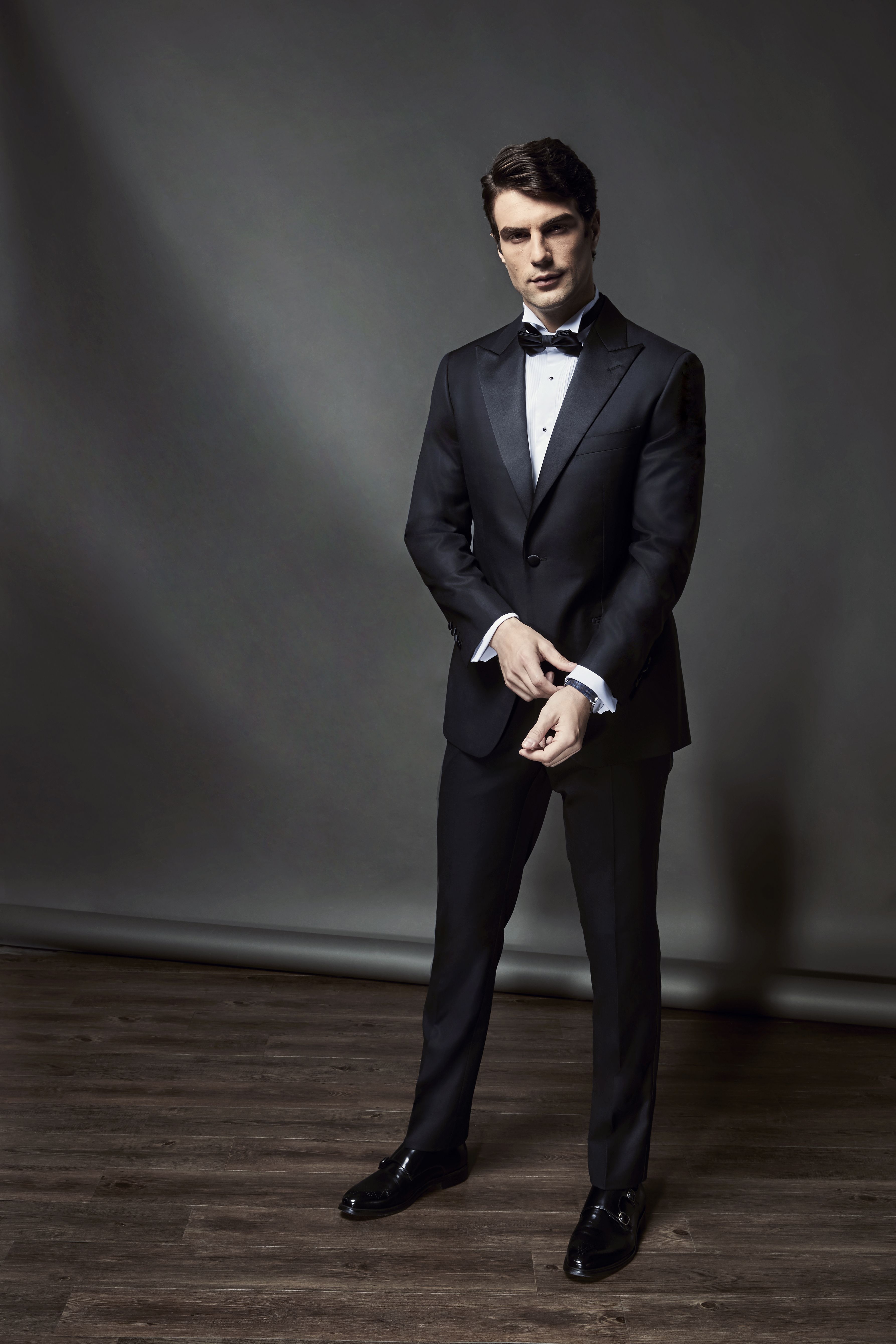 Black Tuxedo With Satin Accents