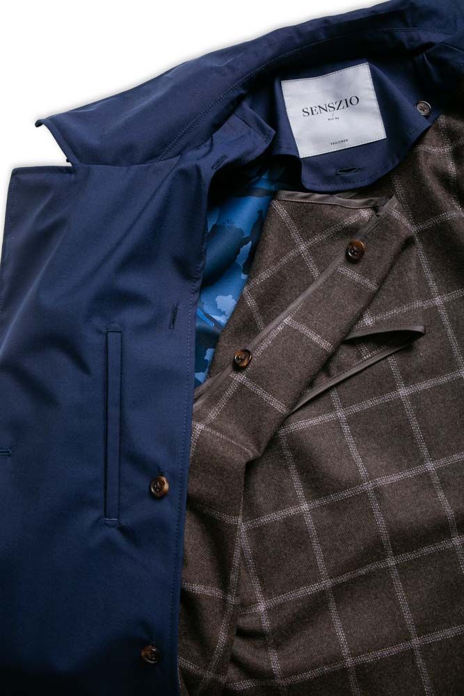 Custom tailored trench coat