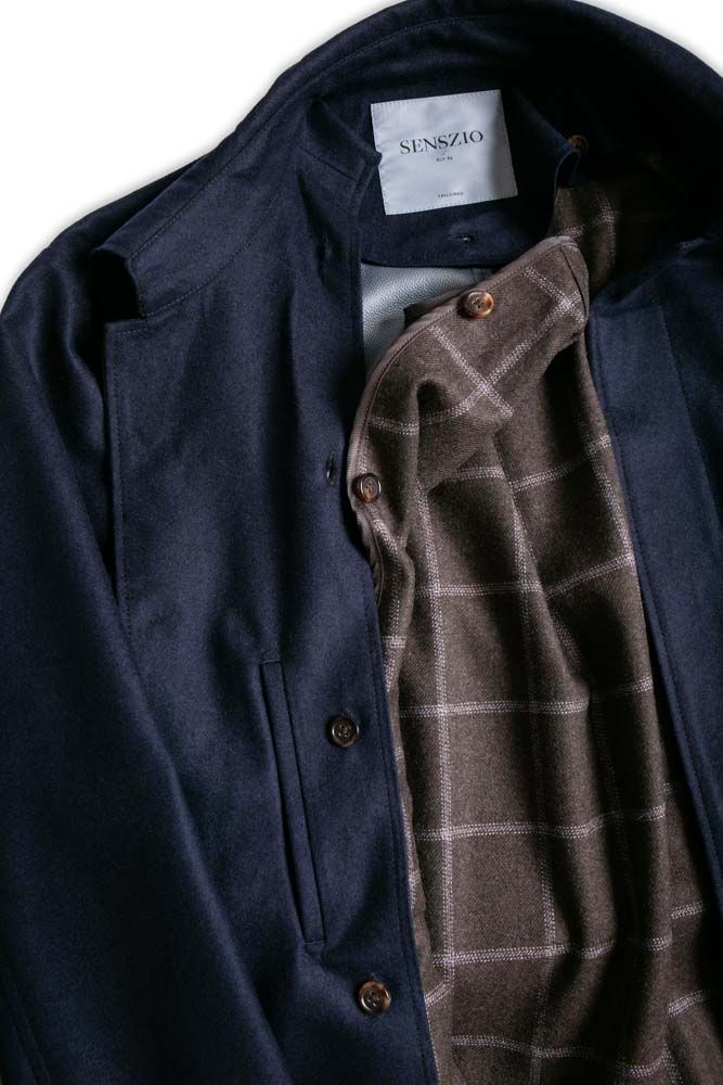 Custom tailored trench coat