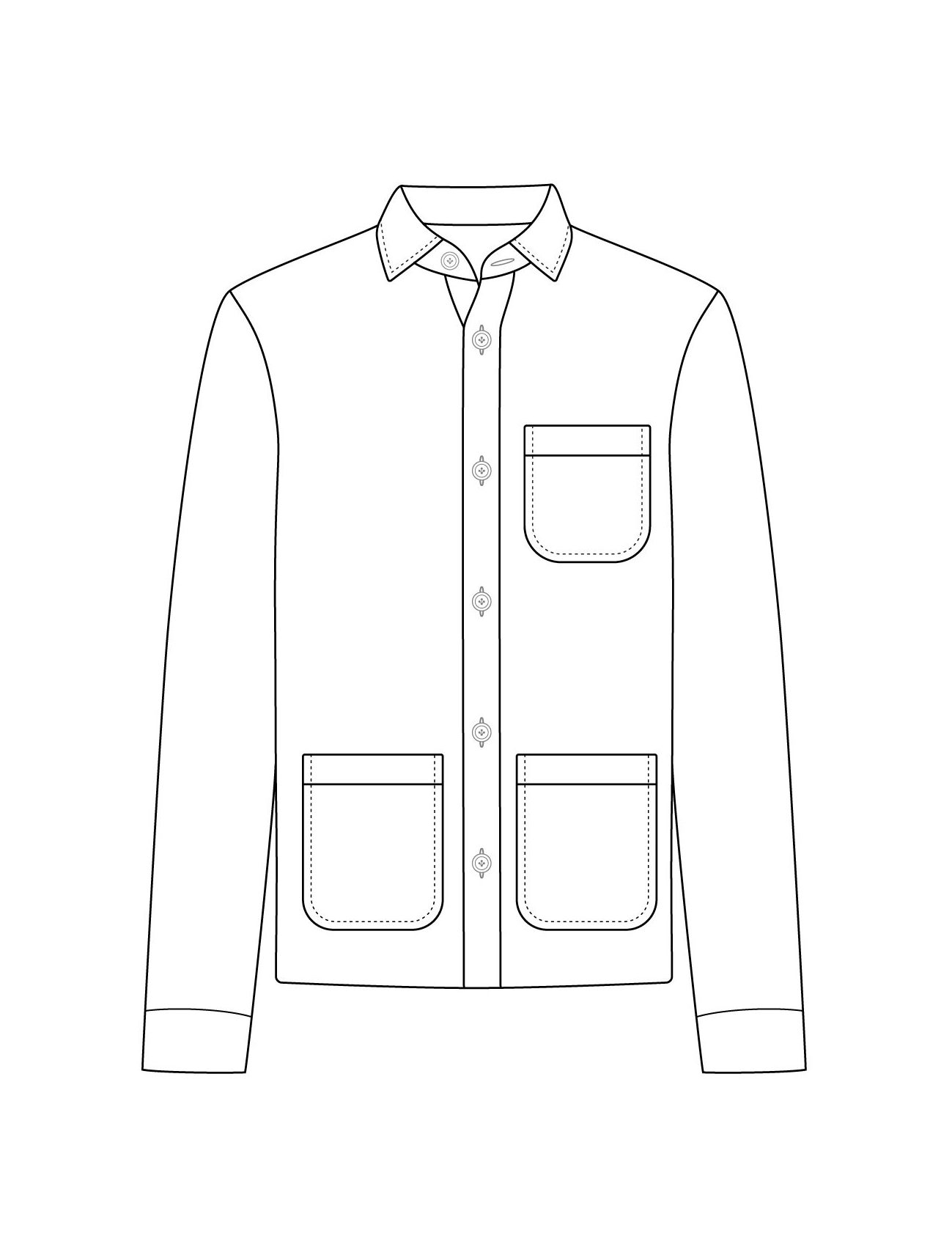 Shirt Jacket Main Sketch