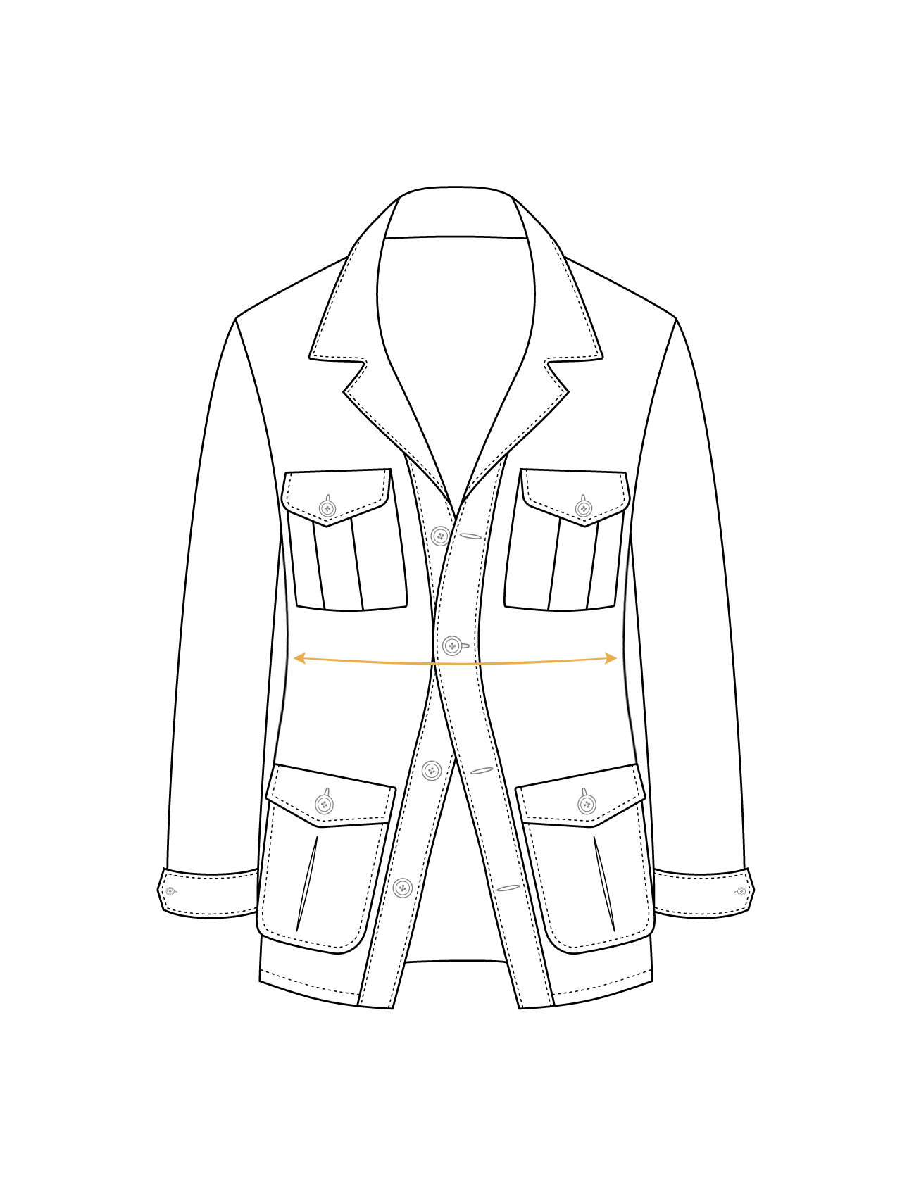 Safari Jacket Slim Fit