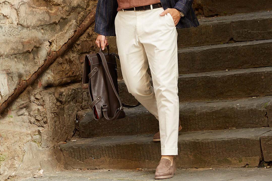 Chinos, custom made to order, part of Senszio