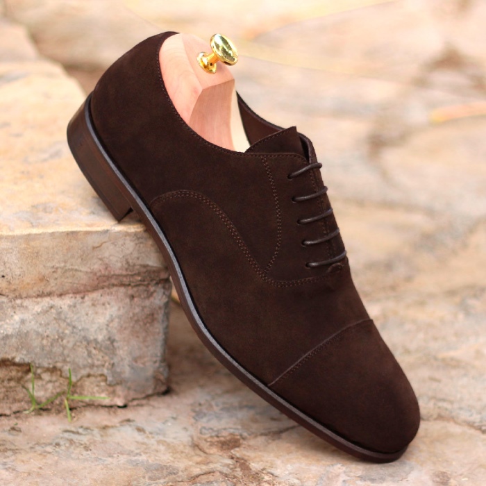 Senszio Handmade Custom Tailored Bespoke Suede oxfords