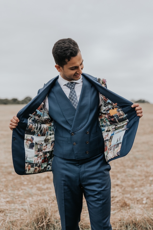 Wedding Suit Customized Lining